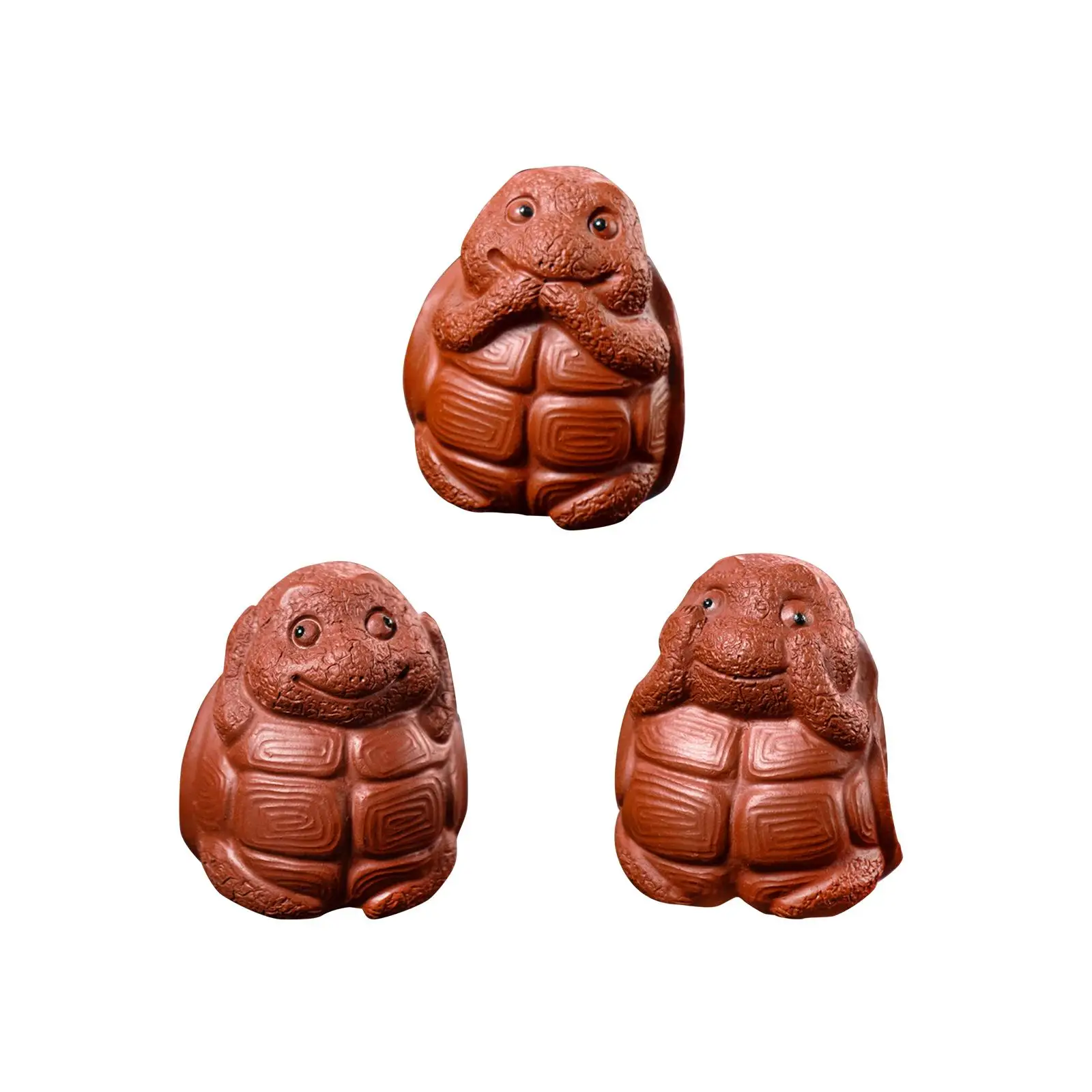 Глиняная черепаха мини-чай фигурка домашнего питомца украшение для маленького
