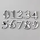 3d-наклейки с цифрами для дома, современные самоклеящиеся этикетки из АБС-пластика, адресы двери для квартиры, отеля, офиса, 5 см
