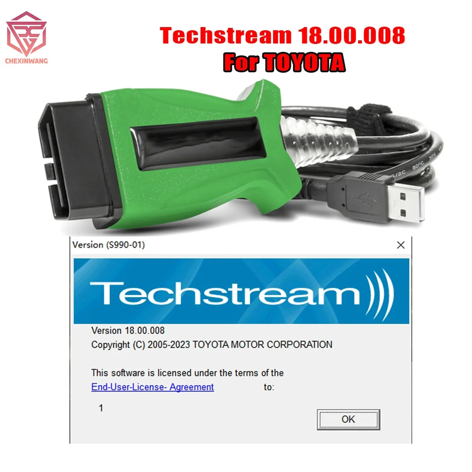DLC3 18.00.008 Techstream для TOYOTA 2 TOYOTA2 TIS J2534 Passthru OBD2 OBDII автомобильный диагностический кабель сканер до 2023 лет