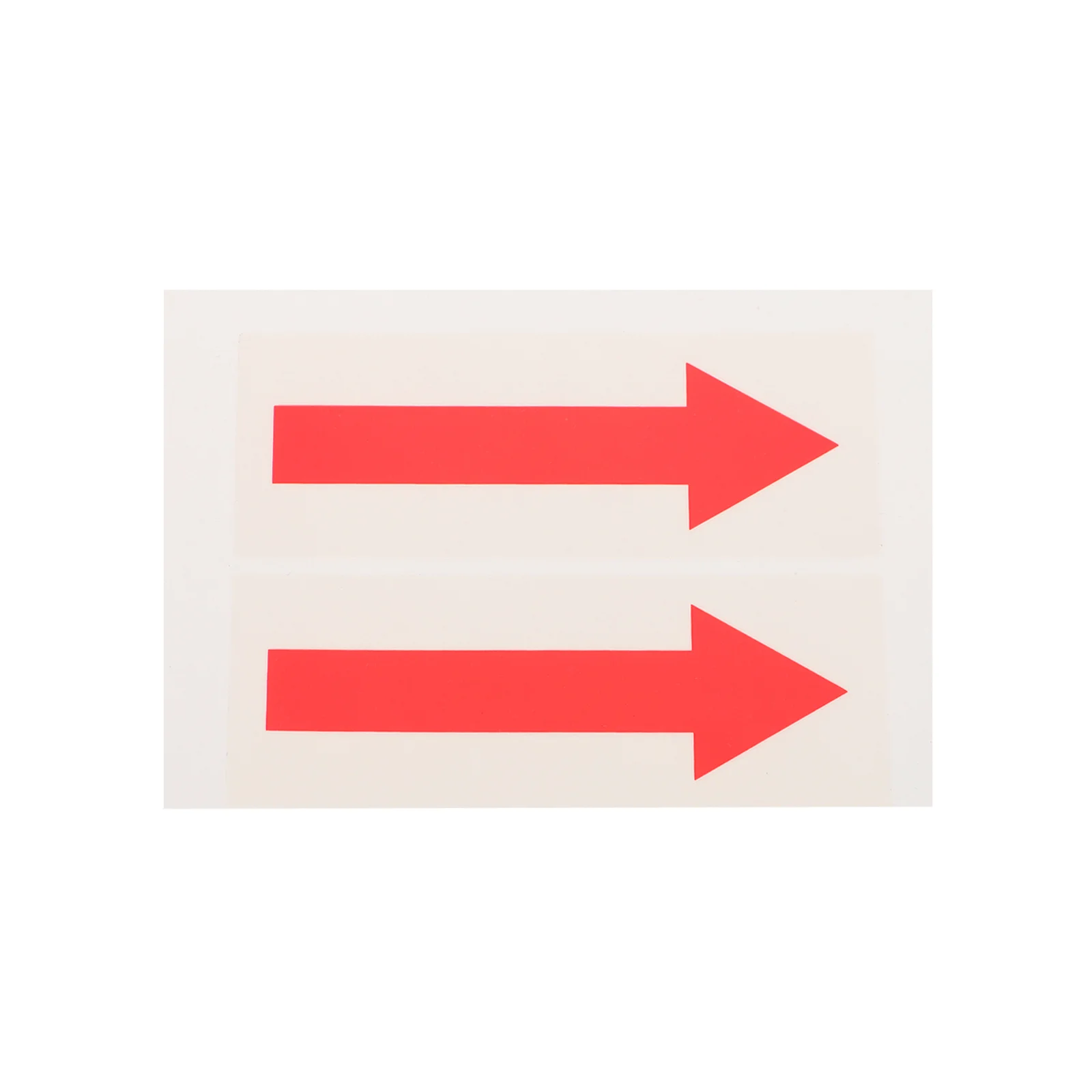 

2pcs Arrow Warning Sticker Caution Stickers Arrow Indicator Equipment Stickers