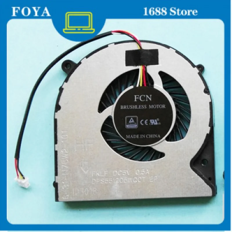 Новый вентилятор охлаждения процессора для ноутбука Gigabyte P35X P35W P35XV4 P37 P37X