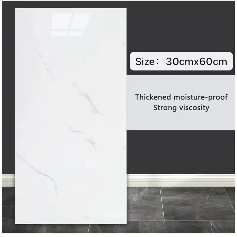Самоклеящиеся наклейки для плитки DTA4-Marble, 10 шт., водонепроницаемые, 30 см x 60 см, наклейки для пола, для кухни, ванной комнаты, стены (art.: 3920dbd3e2806) - 3920dbd3e2806