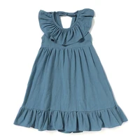 new cute girls dress for summer princess dress casual pleated skirt for girls kids clothes toddler girl children cotton