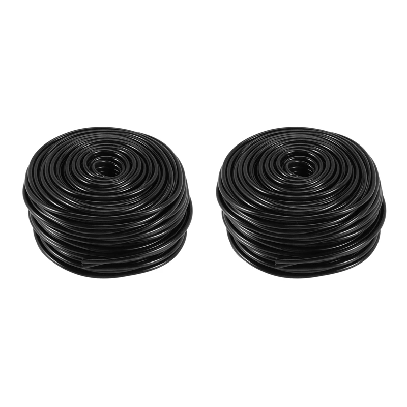 2X 50M Watering Tubing Hose Pipe 4/7Mm Hose Drip Garden Irrigation System