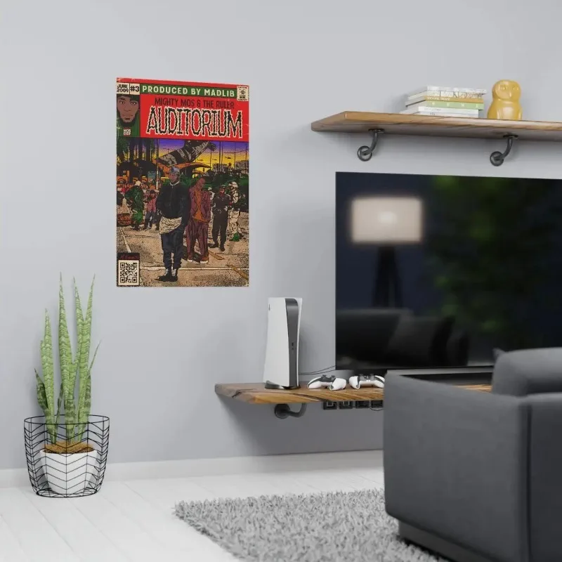 Винтажный плакат MF Doom Comics художественный принт на холсте без рамы распылительная