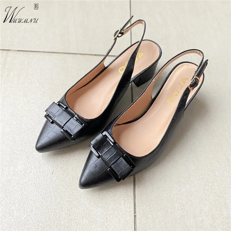 

Patent Leather Low-Heel Hollow Sandals Fashion Buckle Strap Open Toes Office Shoes Black Vintage Women Shoes Plus Size 35-42