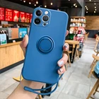 Мягкий силиконовый Магнитный чехол для iPhone 13 11 12 Pro Max XS XR X R 7 8 6 Plus iPhone12 8Plus XSMax iPhonex, чехол с кольцом-держателем