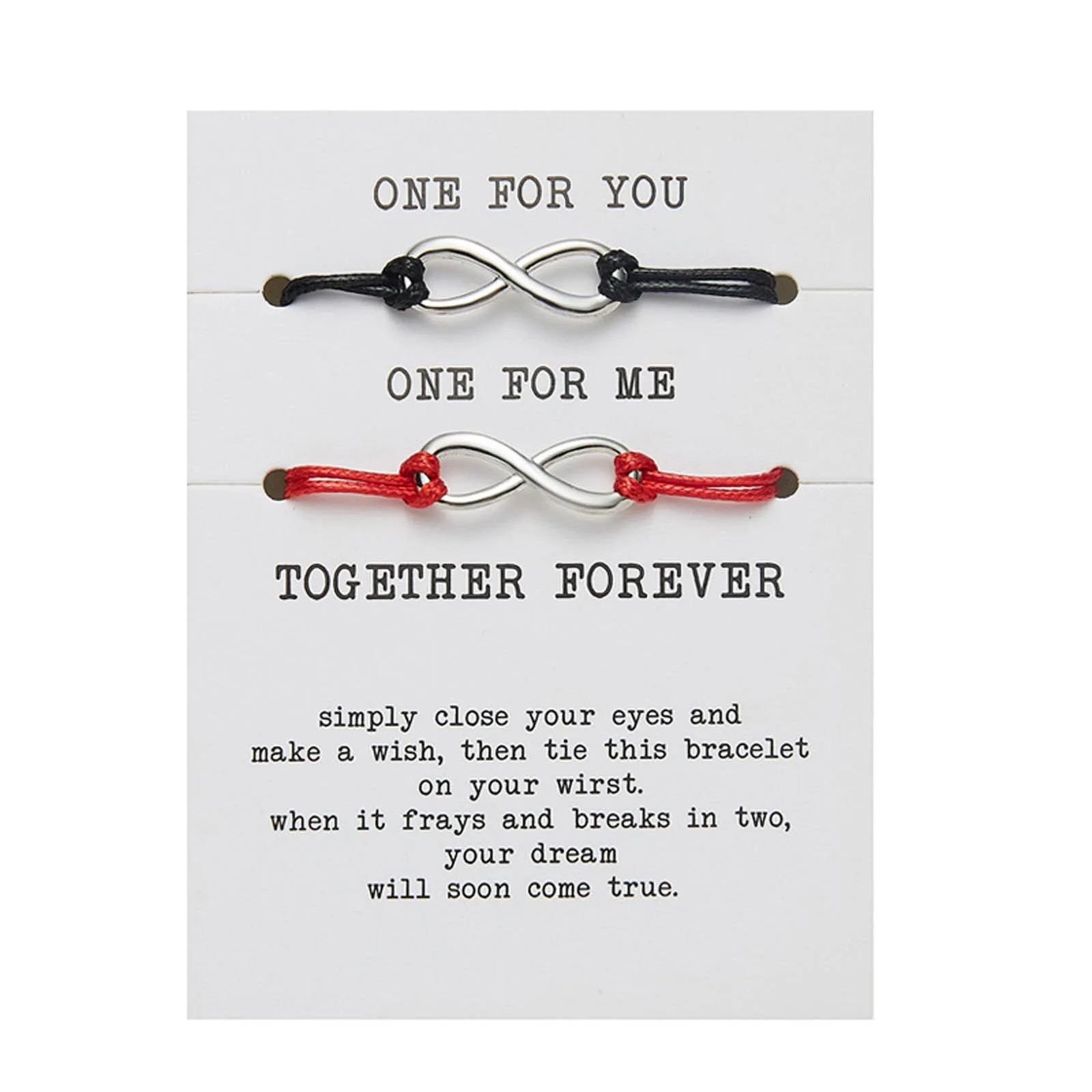 Lucky Eight Креативный Сращенный Тканый Браслет Для Пар Унисекс Простой Дизайн