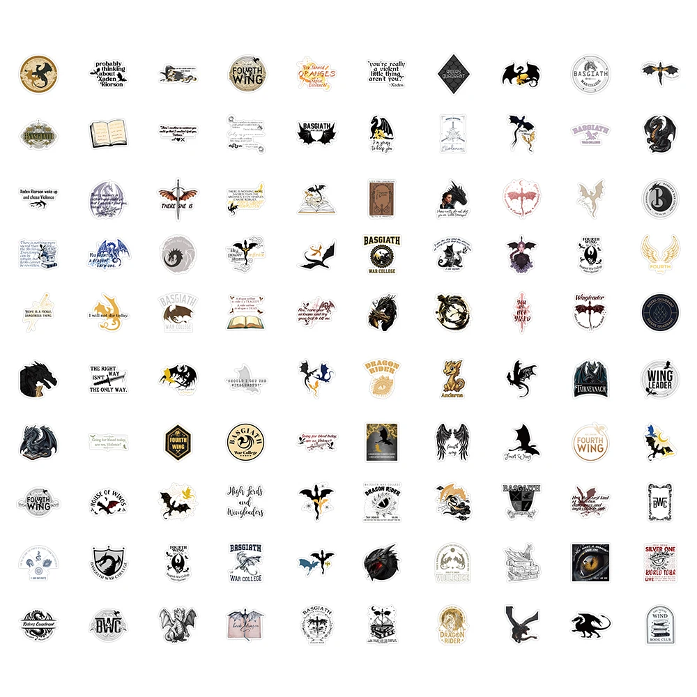 Мультяшные наклейки в виде крыла дракона 10/30/50/100 шт