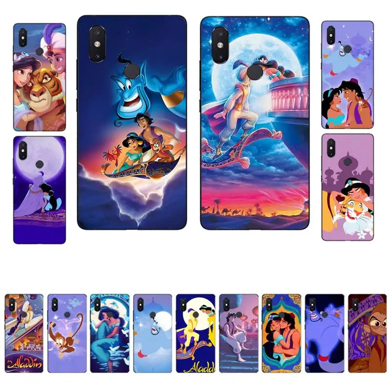 

Disney Aladdin Phone Case for Xiaomi mi 5 6 8 9 10 lite pro SE Mix 2s 3 F1 Max2 3