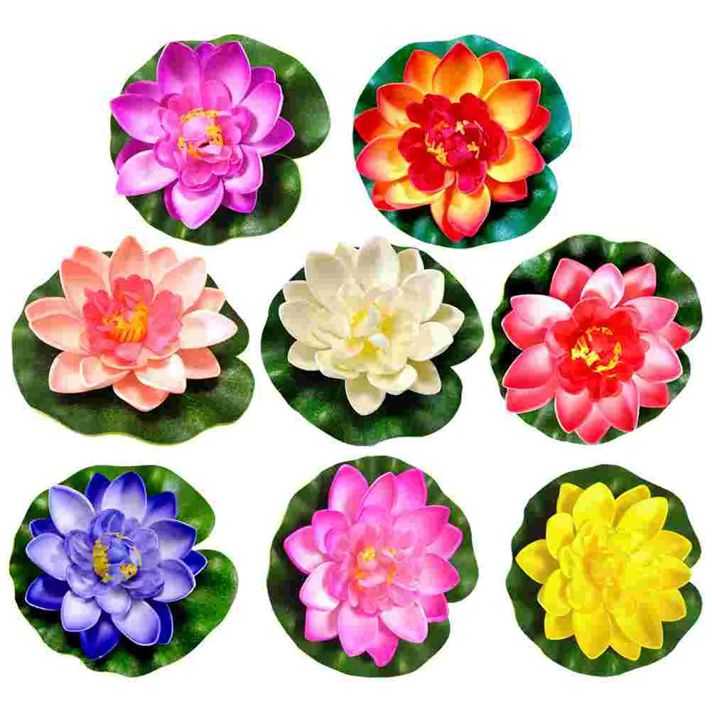 

8pcs Artificial Floated Lotus-flower Decorative Lotus-flower Stage Dancing Props