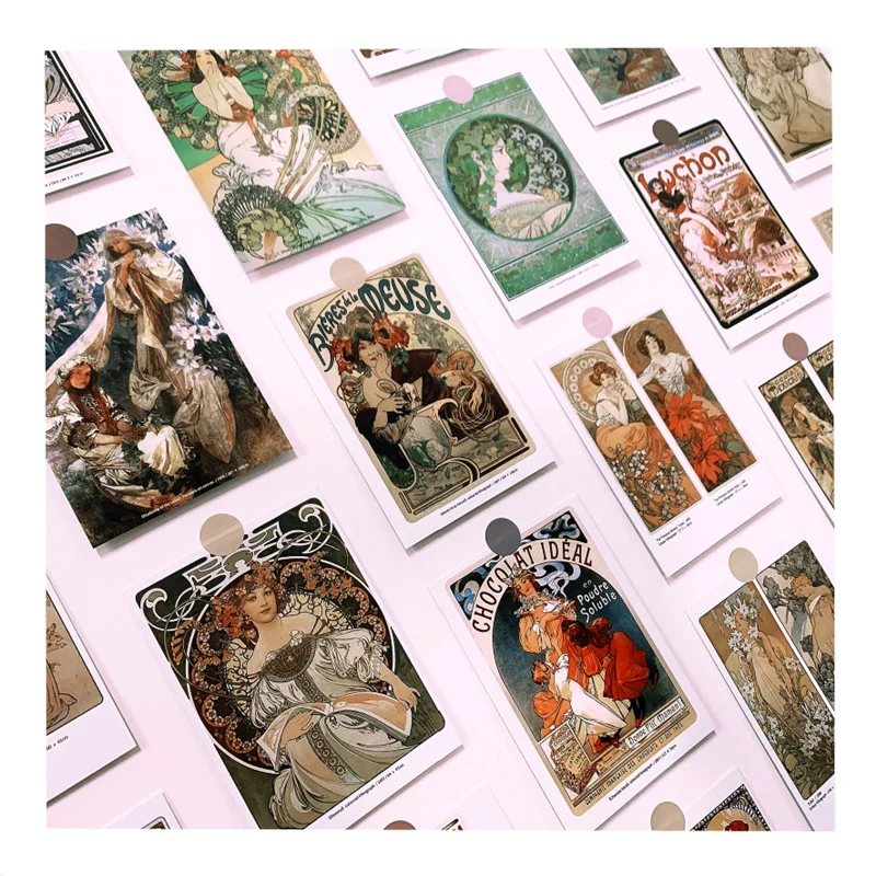 

New Art Style Postcard Gift Wish Card Decorative Painting Background Wall Sticker Card Creative Small Poster For Home Decoration