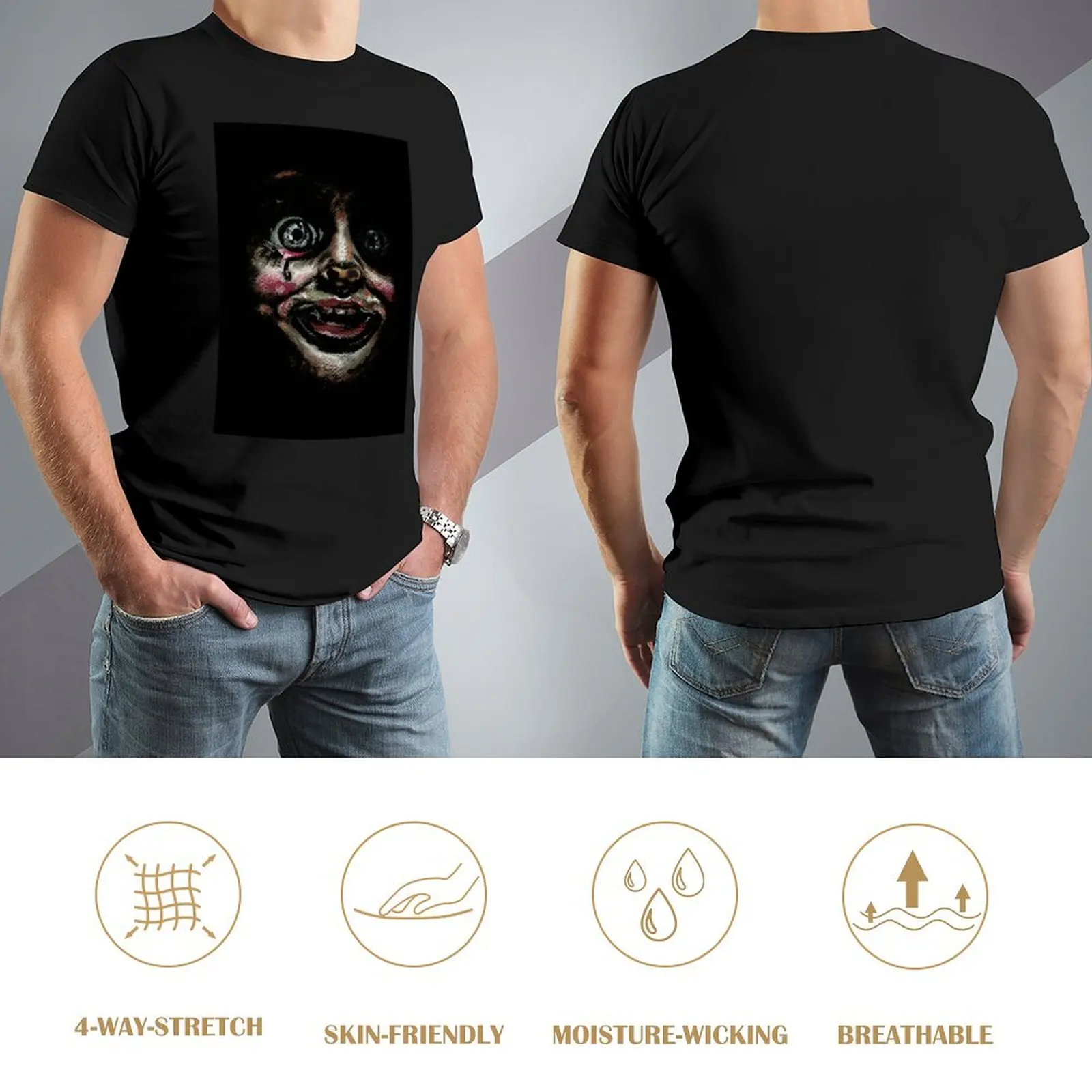 Annabelle-The Conjuring футболка мужская летняя одежда быстросохнущая дизайнерская