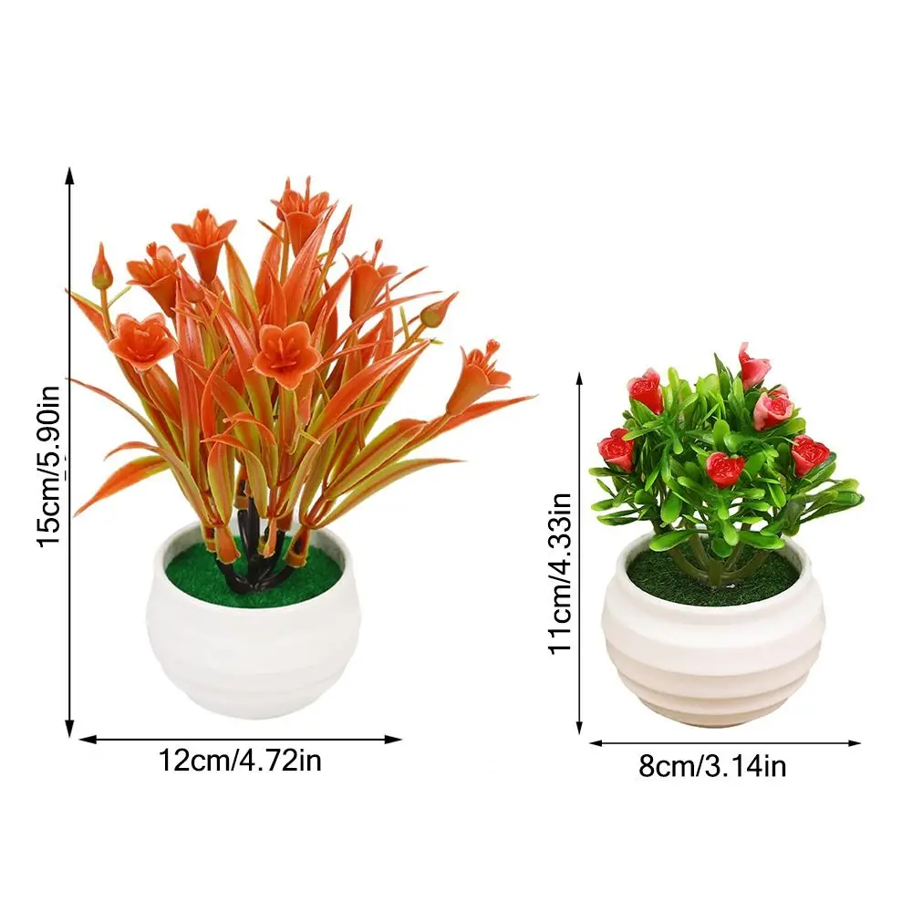 Женский цветок зеленое реалистичное растение в горшке модель имитация лилии