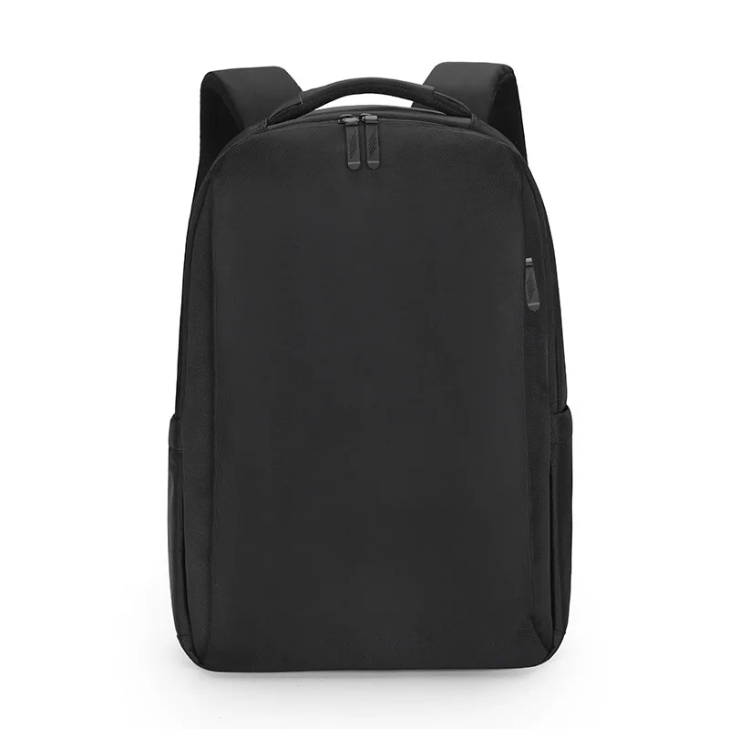 

Pure Black Textured Business Backpack 15.6-inch Computer Bag Trolley Case Fixed Strap 2023 Men's Backpack