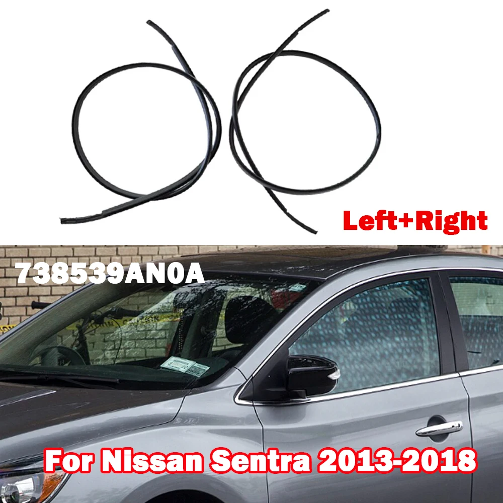 

Левая и правая крыша автомобиля, молдинг, верхние резиновые уплотнительные ленты для Nissan Sentra 2013, 2014, 2015, 2016, 2017, 2018 738539 AN0A