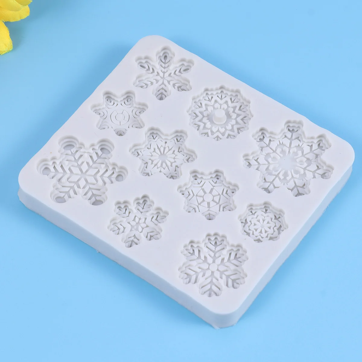 

Molds Christmas Silicone Baking Fondant Cake Snowflake Candy Holiday Chocolate Supplies Clay Soap Gummies Mould Decorations