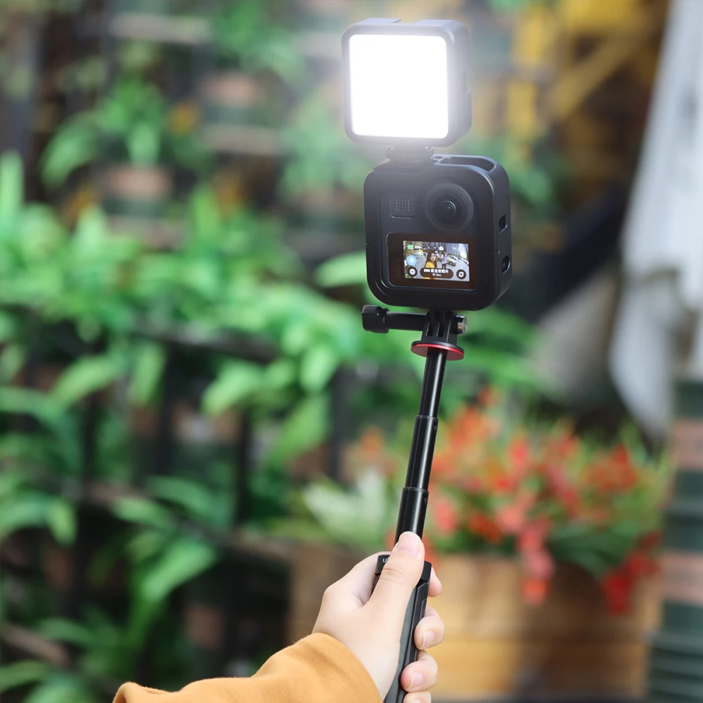 Защитный чехол UURig для камеры GoPro MAX металлическая подсветка Холодный башмак