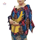 Африканская одежда Дашики в африканском стиле рубашка для женщин в африканском стиле фут Анкара печати 3 четверти рукав рубашки Топ для женщин Повседневные Вечерние WY6407