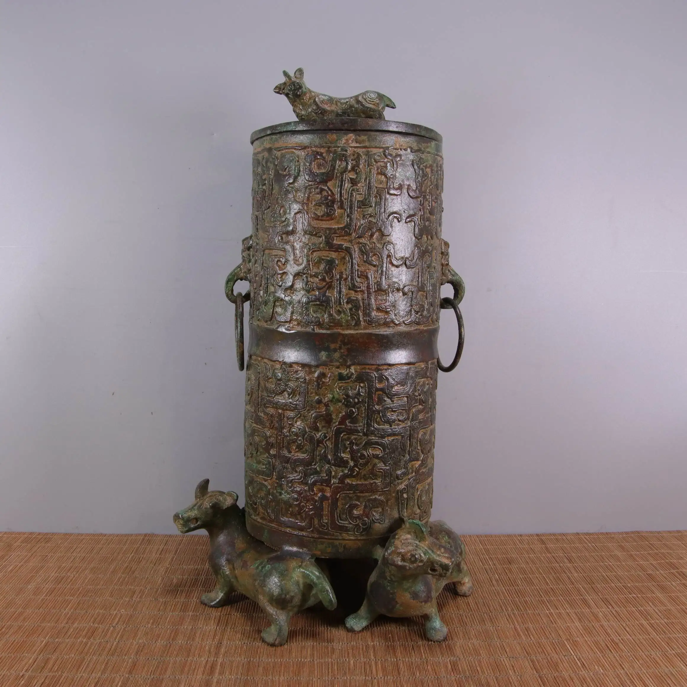 laojunlu war and han dynasty bronze three beast storage device imitation antique bronze masterpiece collection of solitary free global shipping