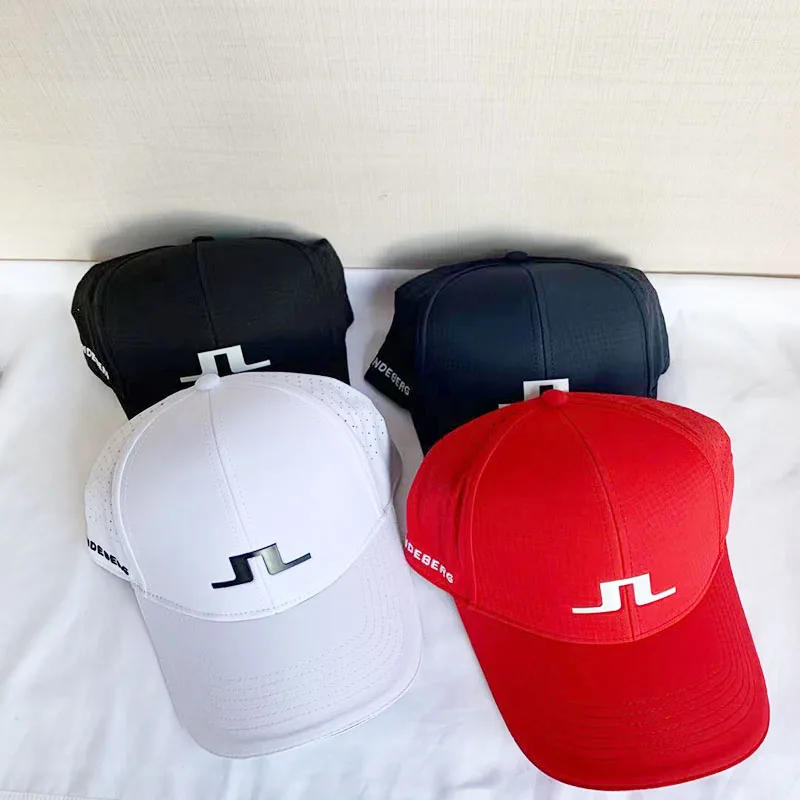 

New golf JL Lindbergh breathable hole-burning ball cap for men and women adjustable casual sun hat with top hat