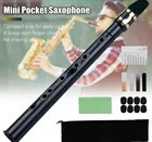 Черный саксофон, Комплект Pocket Sax Mini переносной саксофон маленький саксофон с Sax Reeds переносная сумка зубные пасты для начинающих