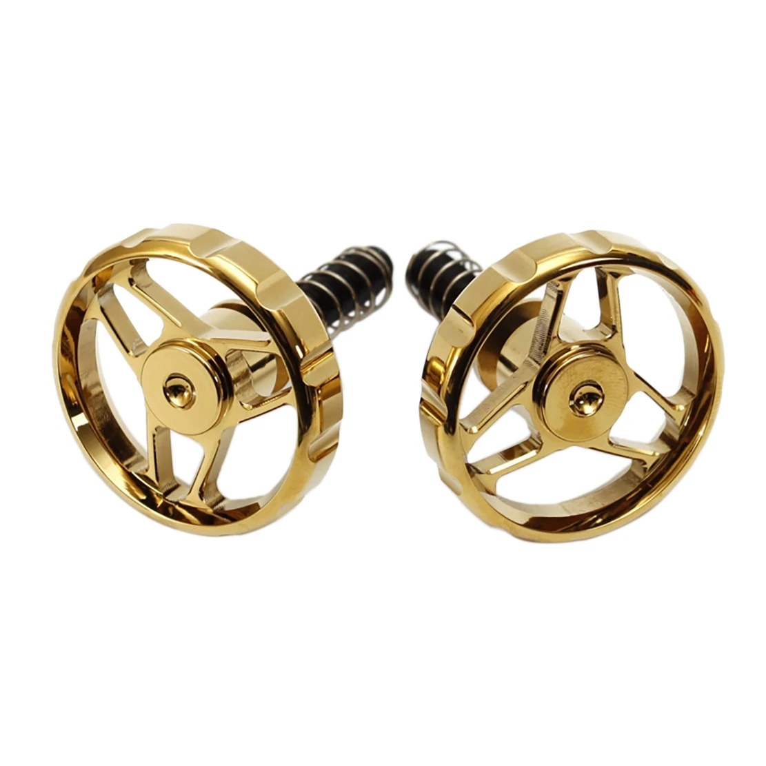 

Folding Bike Handle C Buckle Clip Rotating Buckle for Brompton Bike Round Clip Gold