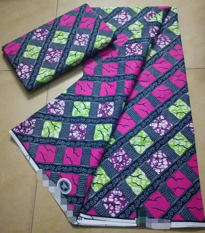 

New Arrival Guaranteed Veritable Wax African Ankara Real Wax Ghana Wax 6 Yards African Printed Fabric 100% Cotton