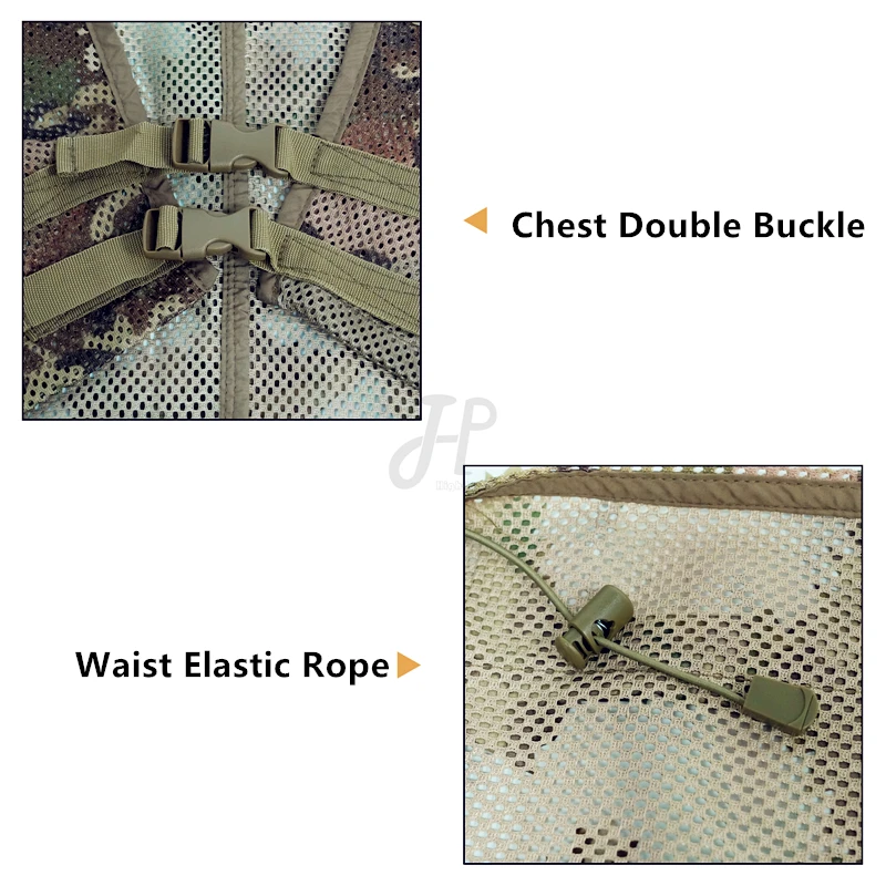 Легкая одежда охотника сетки хлопок полиэстер регулируемый эластичный талий