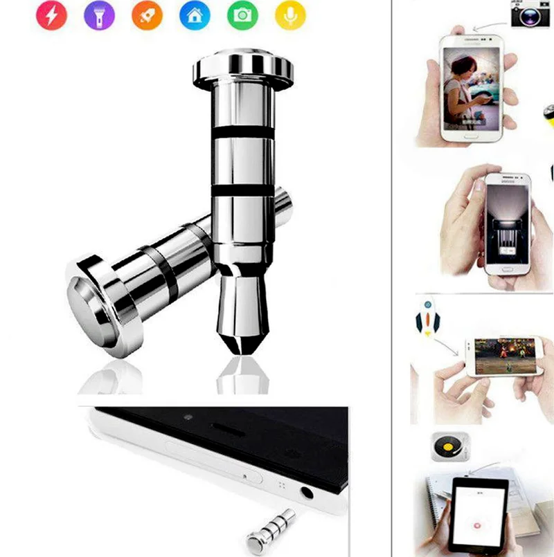 2Pcs Dust Plug Klick Quick Button for Android Smart Cell Phone 3.5mm Jack Mobile Phone Accessories images - 6