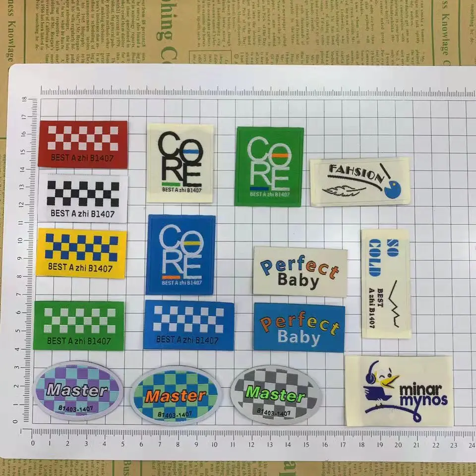 

Mixe 38Pcs/Lot Cotton Handmade Labels Clothes With Parches Ropa For Diy Embroidery Stickers Sewing Accessories Logo Custom