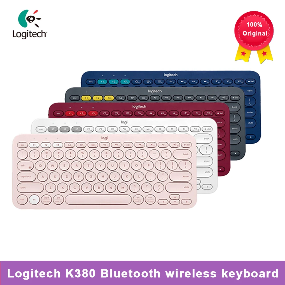 

Logitech K380 многофункциональная беспроводная Bluetooth клавиатура Linemate многоцветная Windows MacOS Android IOS Chrome OS Универсальная