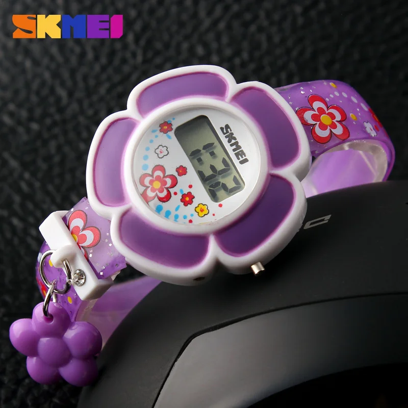 Hot Sale New Printed Flower Children Watches Cute Cartoon Watch Kids 3D Plastic Digital Watch Boy Clock Hour Gift Montre 2019