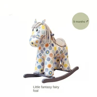 lazychild 2 8 year old children rocking horse safety baby trojan horse toddler rocking chair gift solid wood rocking horse