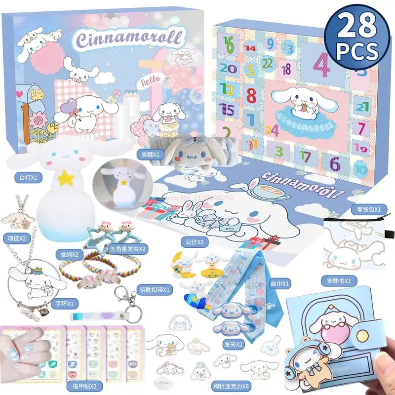 24 шт. Sanrio Hello Kitty Kuromi лотерея игрушка украшения слепая коробка аниме