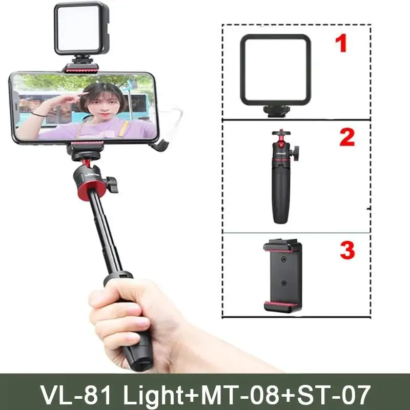 Ulanzi VIJIM VL81 3200k-5600K 6 5 лм Вт с регулируемой яркостью