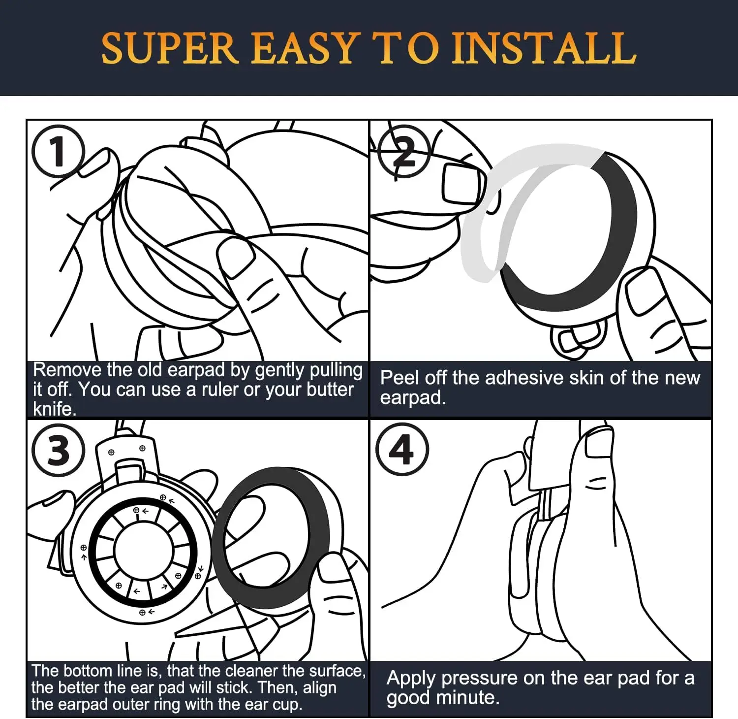 Сменные амбушюры для наушников Sony WHXB700/WH XB700 беспроводные наушники с