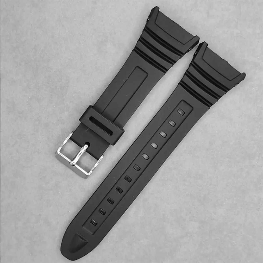

Silicone Watch Band Stainless Steel Pin Buckle Watchband for Casio W-96H Sports Men Women Strap Bracelets