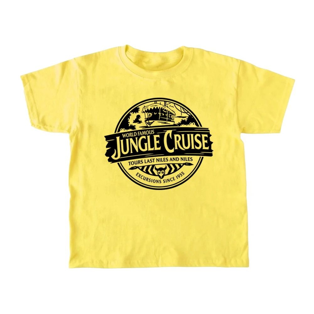Рубашка с изображением джунглей круиз футболка животного и Королевство Детские