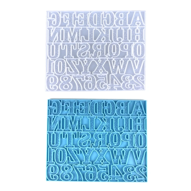 

Resin Keychain Earrings Molds DIY Alphabet Number Casting Mold Jewelry Craft Making Tools for Making Hanging Ornaments