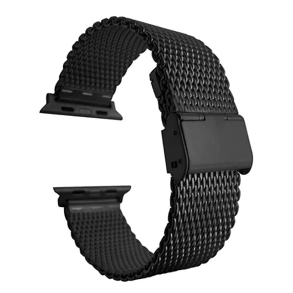 

Stainless Steel Milanese Strap For Apple Watch Band 6 SE 5 4 3 40/44/41/45/38/42mm Replacement Bracelet Sport Band for iWatch 7