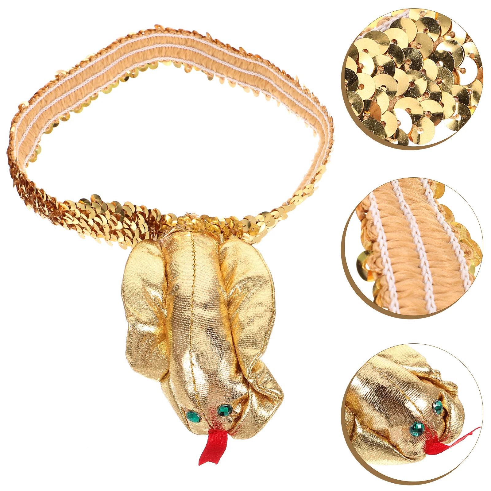 

Headbands Snake Hair Hoops Party Supply Fabric Egyptian Stage Performance Prop