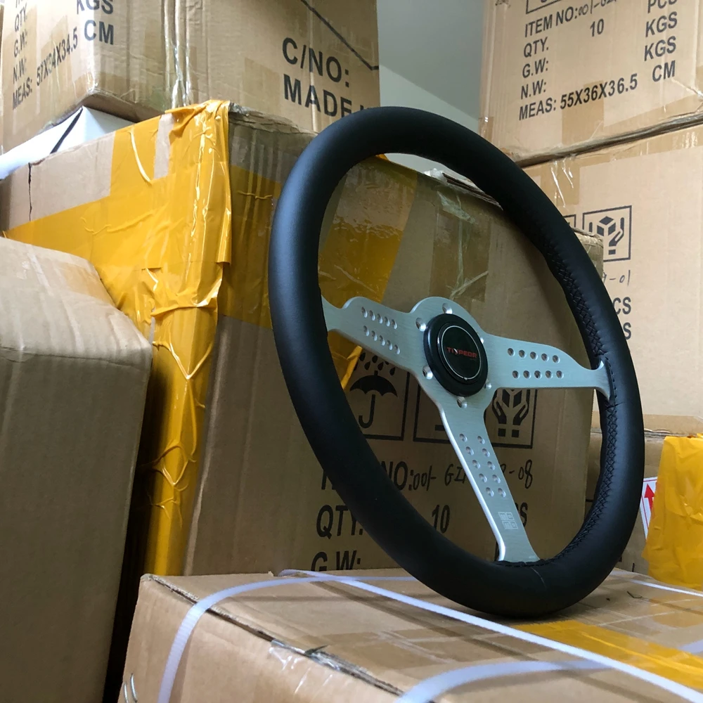 Классическое универсальное гоночное рулевое колесо 14 дюймов для VW HONDA TOYOTA