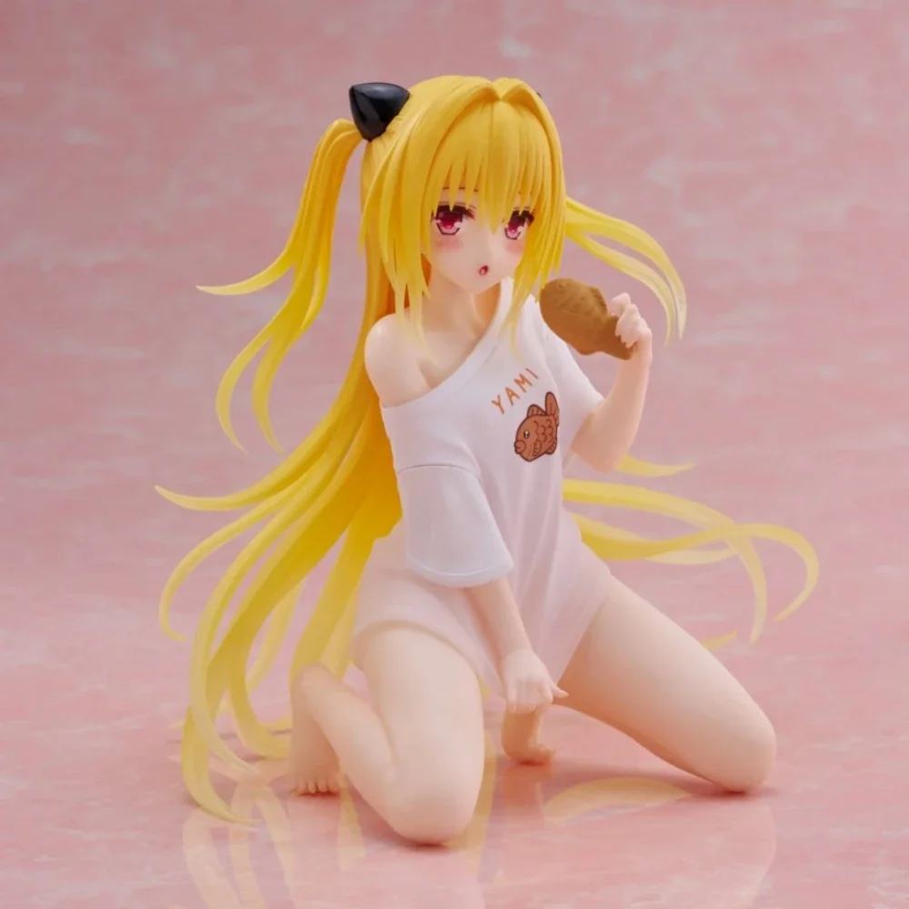 Фото В наличии: Оригинальная фигурка Taito To Love-Ru Darkness Golden Darkness Konjiki No Yami (версия для дома), 13 см, настольная, милая модель №5