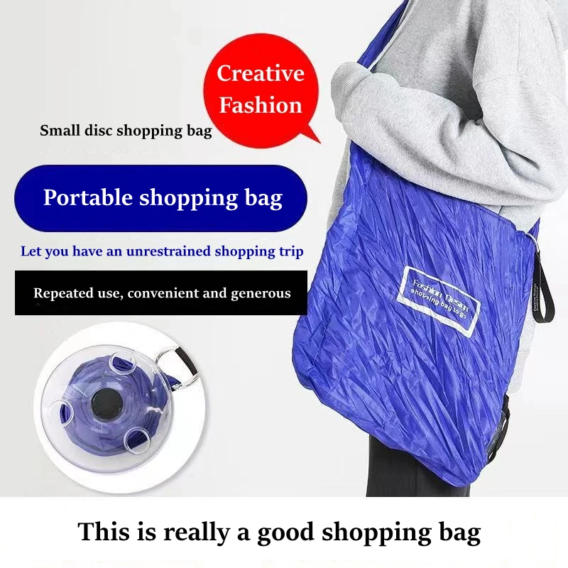 

2/5pcs Small Portable Folding Telescopic Storage Bag Reusable Multifunctional Storage Bag Small Disc Shopping Bag Travel Bag