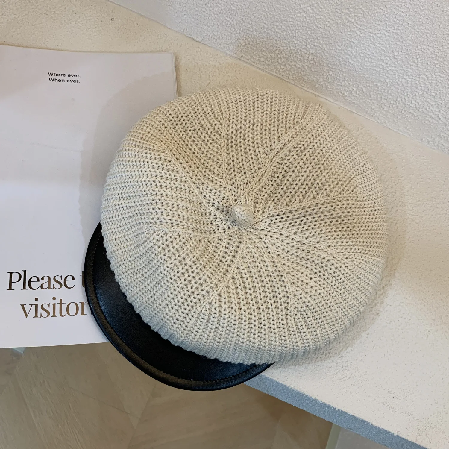 Новинка осенне-зимний женский модный плотный вязаный берет универсальная