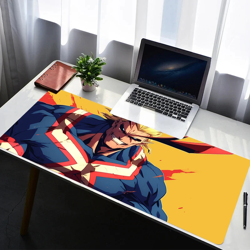 Коврик Для Мыши All Migh My Hero Academia Нескользящий Офисные Игровые Аксессуары Большого