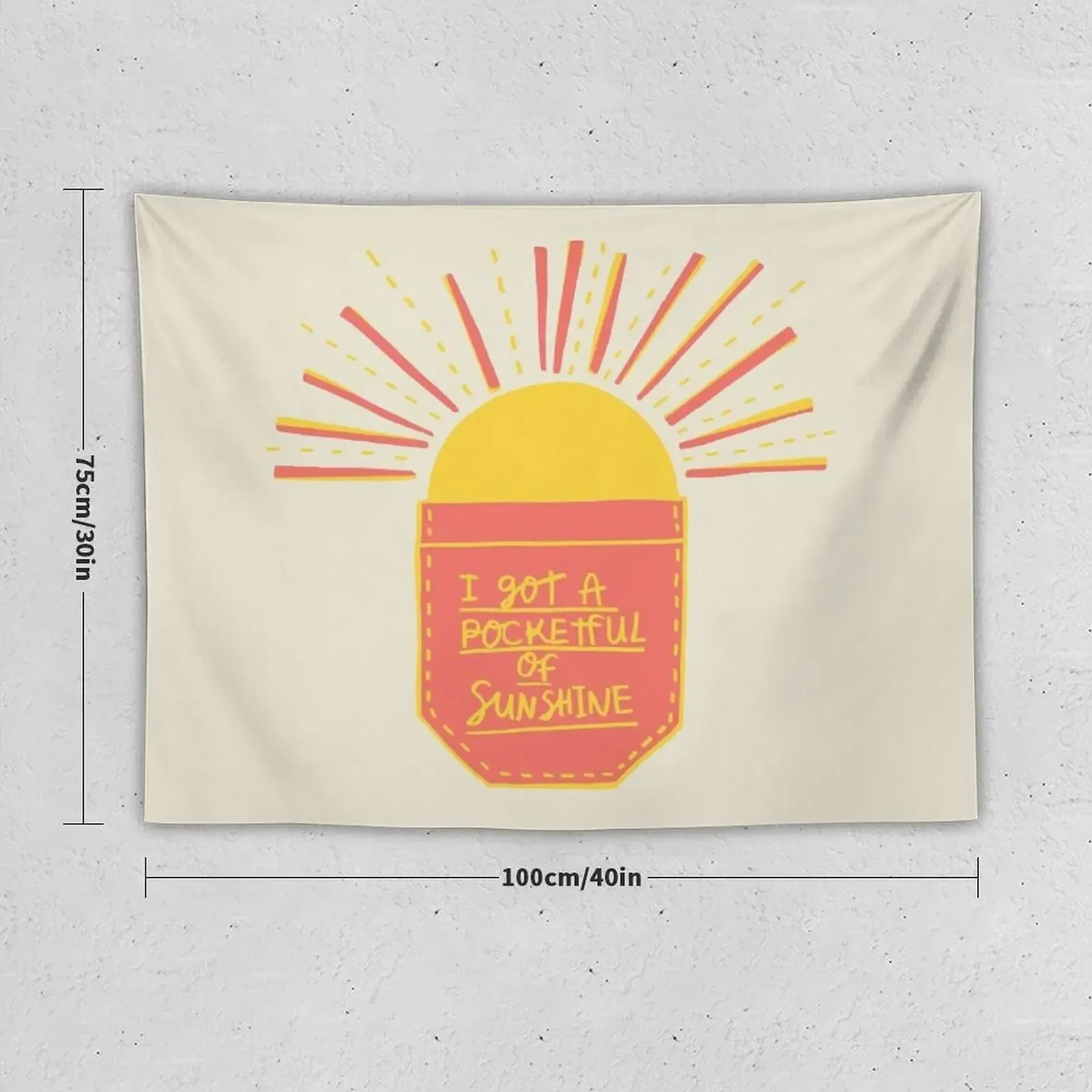 Гобелен Pocketful of Sunshine домашние украшения эстетическое украшение настенное для