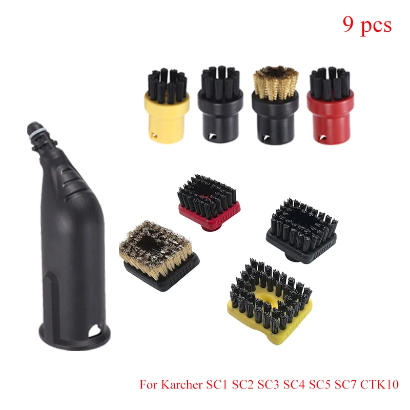 

Аксессуары для Karcher SC1 SC2 SC3 SC4 SC5 SC7 CTK10, ручной пароочиститель, щетки для чистки, запасные части, маленькая Т-нейлоновая щетка