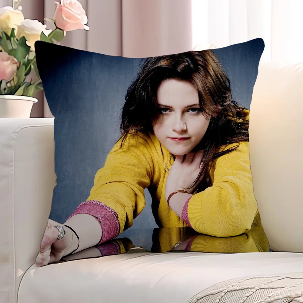 K-Kristen StewartS Декоративные Наволочки 45x45 См Полиэстер Хлопок Плед С Принтом